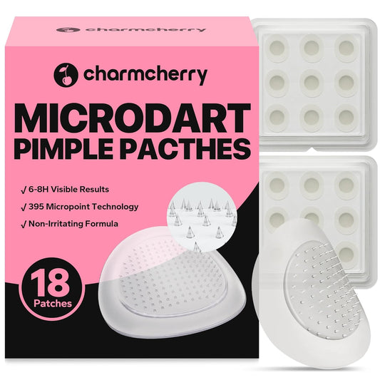 Skiennix Pimple Patches - Fast-Acting Microdart Acne Treatment with Salicylic Acid | 18 Count