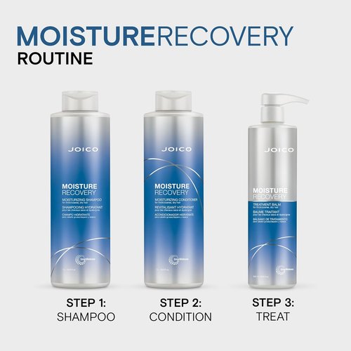 Joico Moisture Recovery Conditioner - Moisturizing Formula for Thick, Coarse Hair | Restores Smoothness & Elasticity