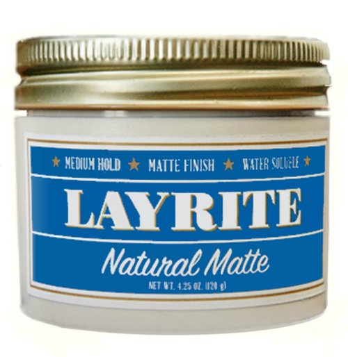 Layrite Natural Matte Cream - Mild Hold Hair Styling Cream | 4.25 Ounce, Ideal for Natural Looks