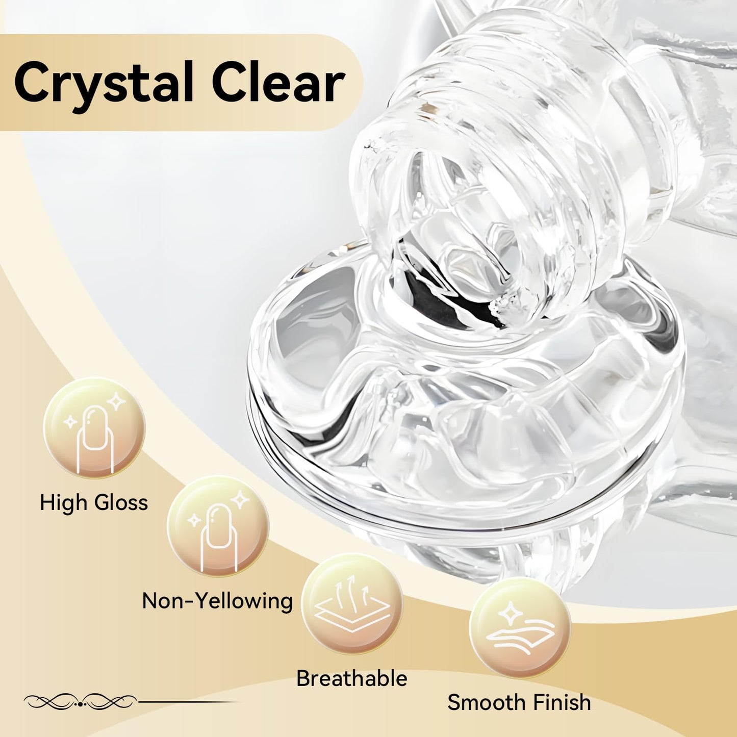 Skiennix Top Coat Clear Nail Polish - Quick Dry, High Shine, Long Lasting Gloss | 16.5ml