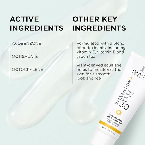 IMAGE Skincare Clear Solar Gel SPF 30 Sunscreen - Broad Spectrum, Weightless Finish, 1.5 oz