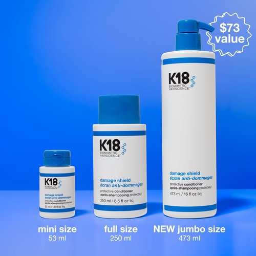 K18 Damage Shield Protective Conditioner, Protects Hair from Daily Damage, Improves Strength & Shine, 16 Fl Oz