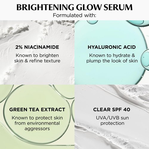 IT Cosmetics CC+ Nude Glow (Light Medium) - Medium Coverage Foundation with SPF 40 & Brightening Glow Serum, Lightweight Skin Tint, 2% Niacinamide + Hyaluronic Acid, Up to 24H Hydration - 1.08 fl oz