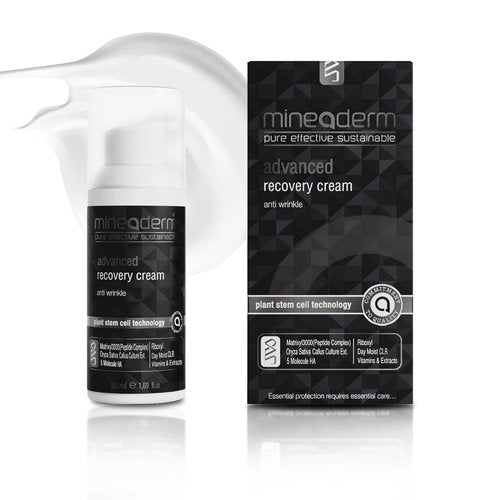 Mineaderm Advanced Recovery Cream - Anti-Wrinkle & Firming Face Cream with Peptides & Hyaluronic Acid - 1.69 fl oz