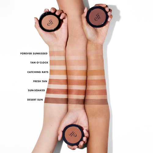 e.l.f. Primer-Infused Bronzer - Long-Lasting, Lightweight Matte Powder for Fresh Tan | Vegan & Cruelty-Free