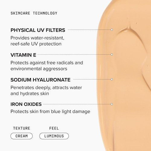 DRMTLGY Tinted Moisturizer SPF 44 - Universal Tint Mineral Sunscreen & Foundation, 2.05 oz