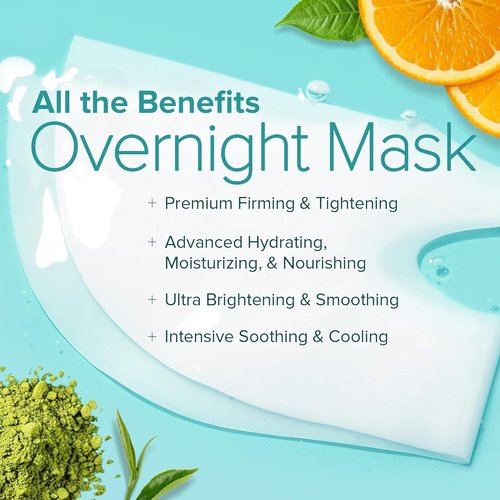 Ebanel Bio Collagen Face Mask - 4-Pack Hydrating Sheet Masks with 7 Peptides & Hyaluronic Acid for Glass Skin