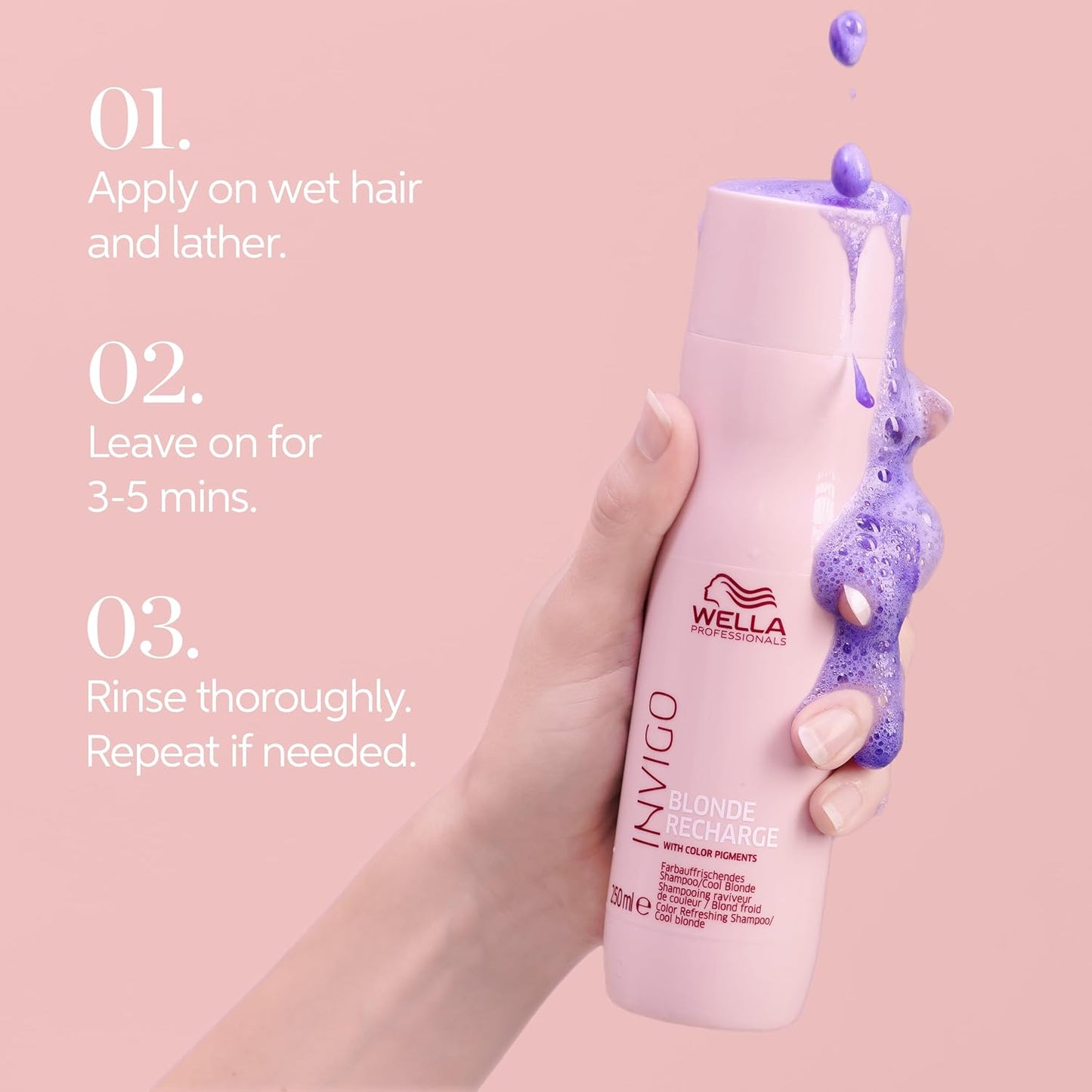 Wella Professionals INVIGO Blonde Recharge Cool Shampoo - Revitalize Blonde Hair | 10.1 oz
