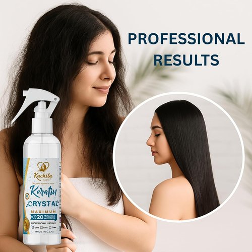 Kachita Spell Keratin Hair Straightening Treatment Spray - 20-Minute Express Formula, 16 fl oz