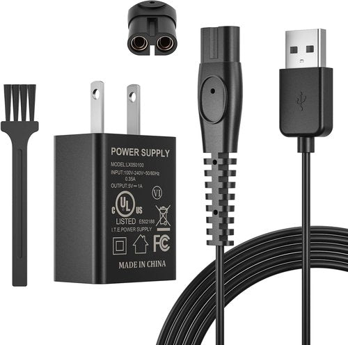 Philips Norelco OneBlade QP2724 Charger - USB Charging Cord for Wet & Dry Shavers | Compatible with QP2834, MG5910, MG7910, MG9510 Series