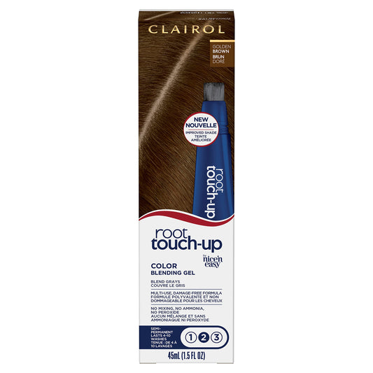 Clairol Root Touch-Up Semi-Permanent Hair Color Blending Gel, 5G Golden Brown, Pack of 1