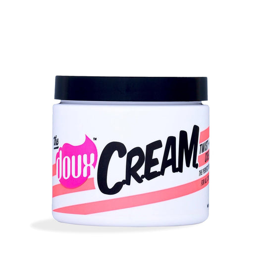 Doux C.R.E.A.M. Curl Defining Cream - Moisturizing Twist & Curl Cream with Coconut & Avocado Oils for Frizz Control