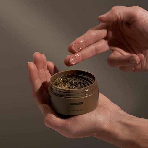 HygieneLab Men's Hair Gel - EWG Verified, Strong Hold & Matte Finish, Weightless Texture, Sandalwood Scent