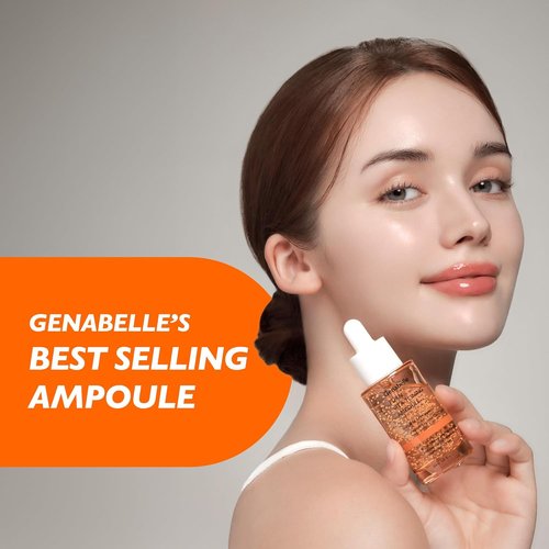 Genabelle PDRN Vita Toning Ampoule - Jumbo Size Lightweight Serum for Glass Skin & Toning, 2.36 fl oz