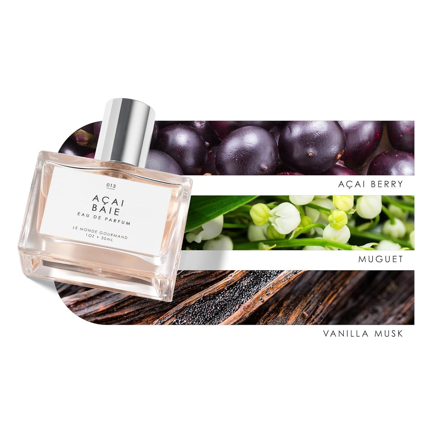 Le Monde Gourmand Açaí Baie Eau de Parfum Spray - Vegan & Cruelty-Free Açaí Berry Scent | 1 fl oz (30 ml)