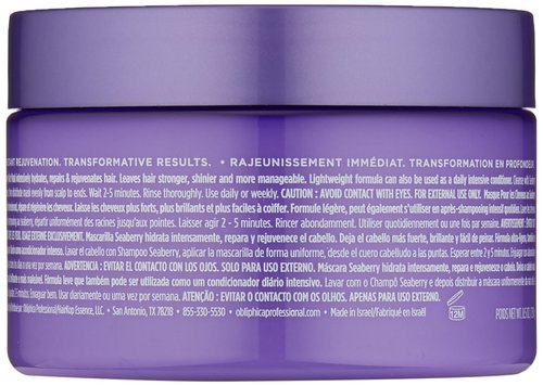 Obliphica Seaberry Hair Mask - Deep Conditioning Treatment for Dry, Damaged Hair - 8.5 Ounces