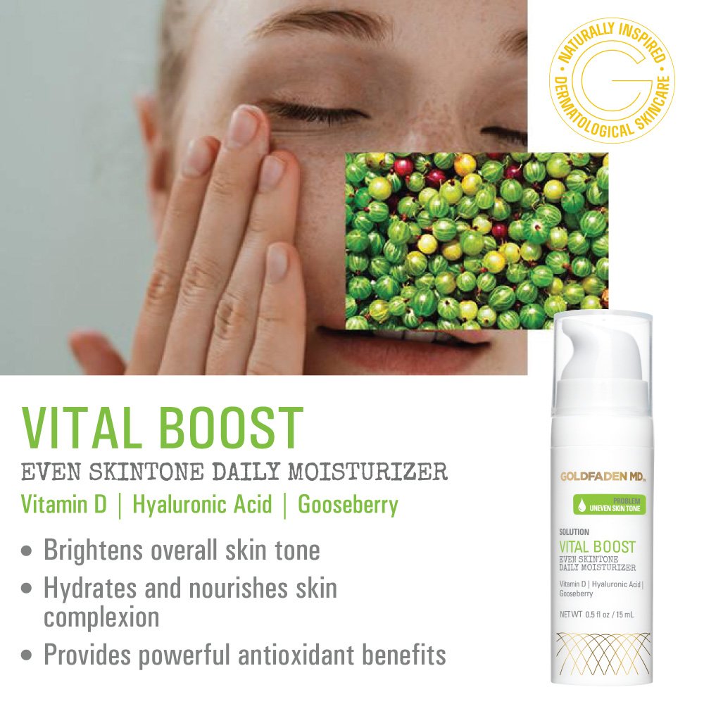 GOLDFADEN MD Vital Boost Grapefruit Oil - Revitalizing Facial Serum, 0.5 Fl Oz