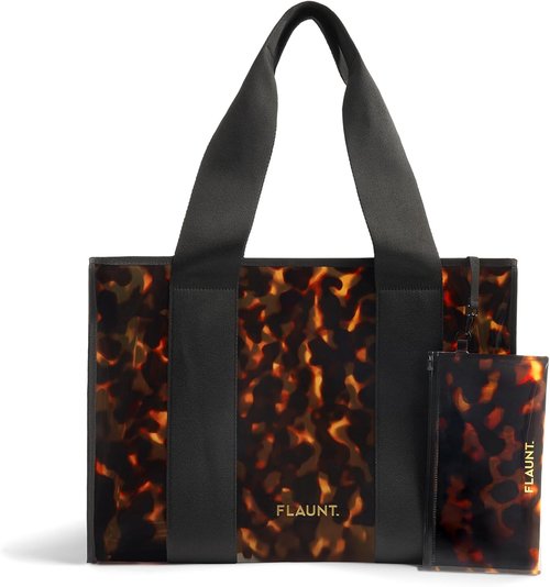 FLAUNT Everyday Tote Bag - Lightweight, Airline Approved, Foldable & Washable with Phone Pouch