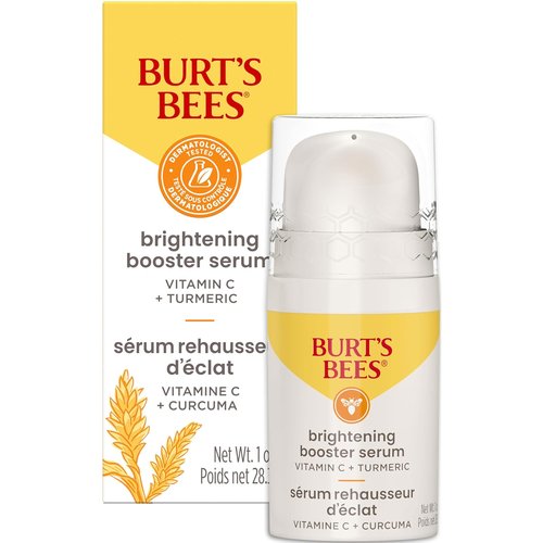 Burt's Bees Vitamin C Turmeric Facial Serum - Brightens Skin & Reduces Dark Spots | Lightweight Hydrating Formula (1 oz)