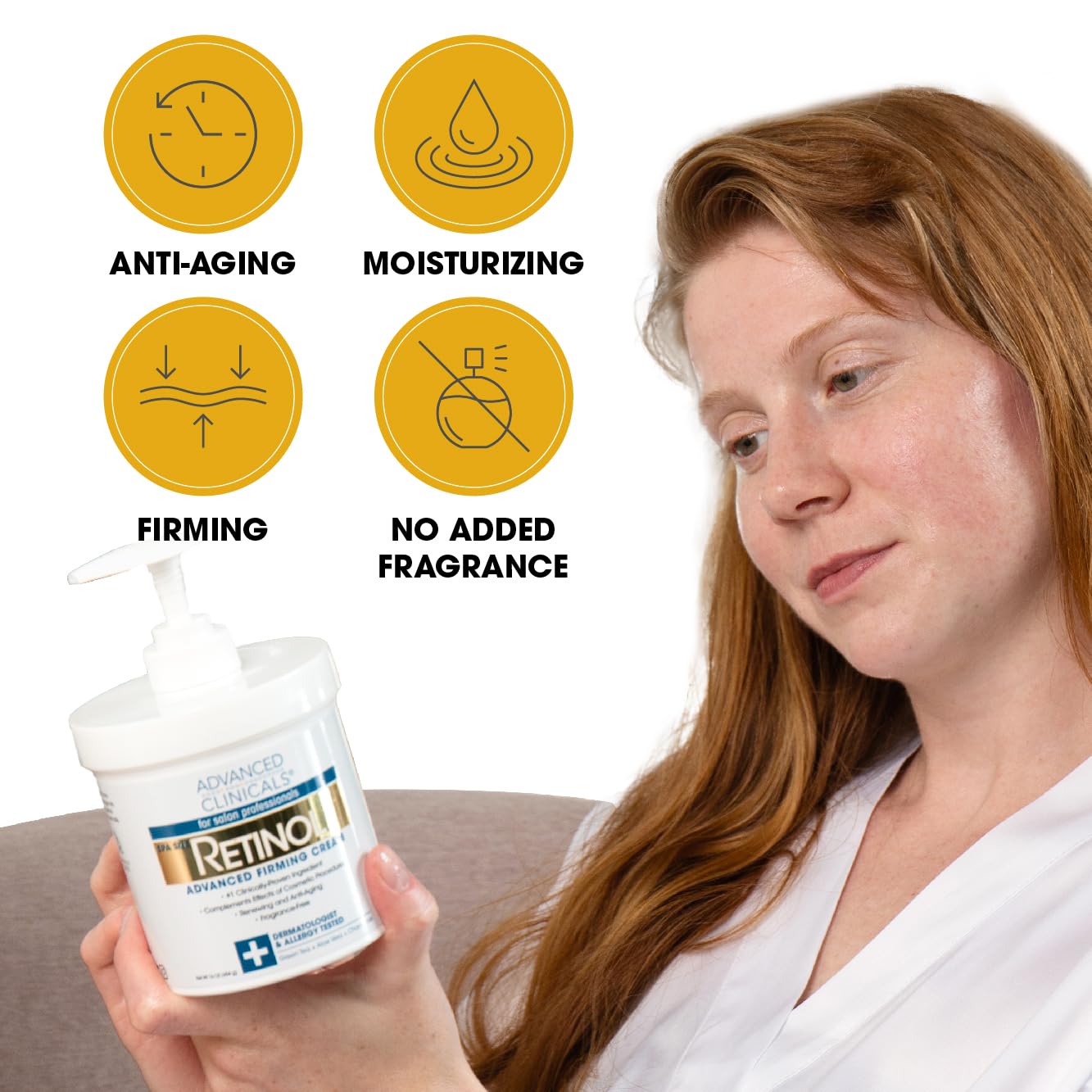Advanced Clinicals Retinol Firming Cream + Puffy Eye Brightening Serum Set