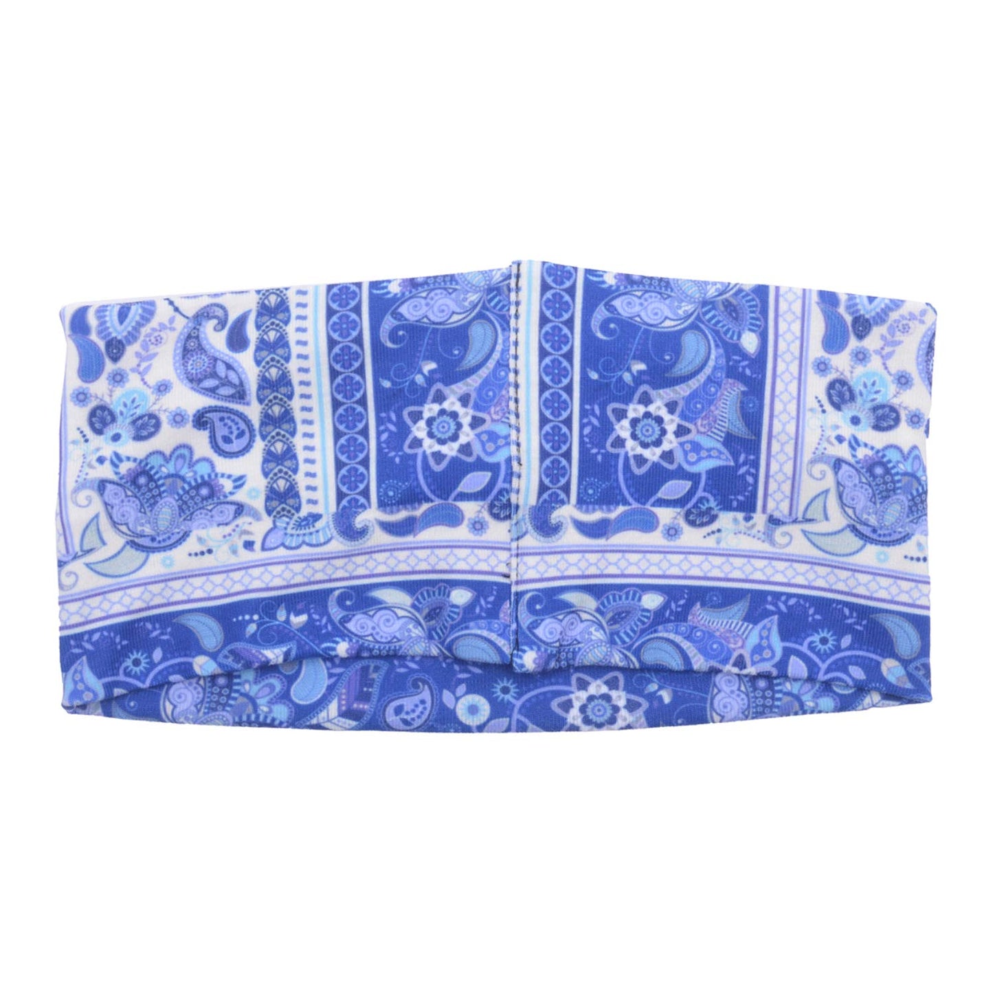 CowCow Womens Vintage Persian Tiles Style Blue Stretchy Lightweight Headscarfs