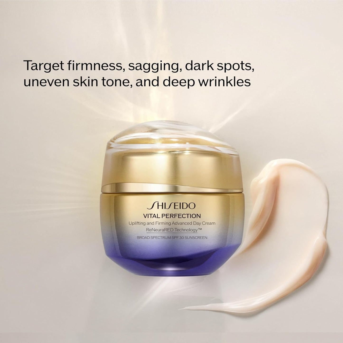 Shiseido Vital Perfection Day Cream SPF 30 | Uplifting & Firming Face Moisturizer - 50 mL