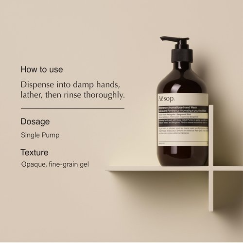 Aesop Reverence Aromatique Exfoliating Hand Wash | Cleanse and Exfoliate Hands with Botanical Extracts And Finely Milled Pumice | 16.9 oz/500mL