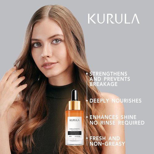 Camellia Hair Oil Serum by [Brand Name] - Nourishing Hydrating Oil for Dry, Damaged Hair | Adds Shine & Smooths Split Ends