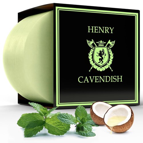 Henry Cavendish Eucalyptus Mint Shaving Soap - All-Natural 4 oz Puck Refill | Rich Lather & Smooth Shave