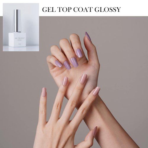 DANNI & TONI Glossy Gel Top Coat - 8ml High Shine Finish for Long-Lasting Nail Polish