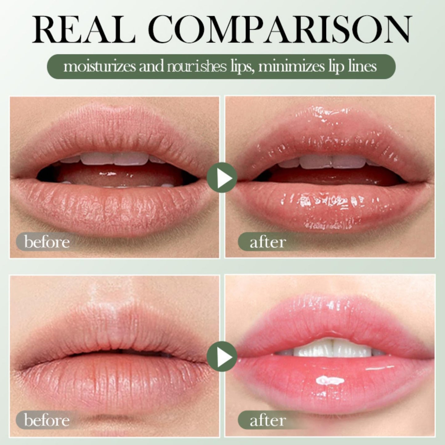 Lip Exfoliator & Lip Oil Set 2PCS - Avocado Lip Scrub & Lip Oil for Women - Hydrating Lip Moisturizer - Lip Scrubber Exfoliator - Lip Mask - Reduce Lip Lines Lip Products - Gifts for Teen Girls