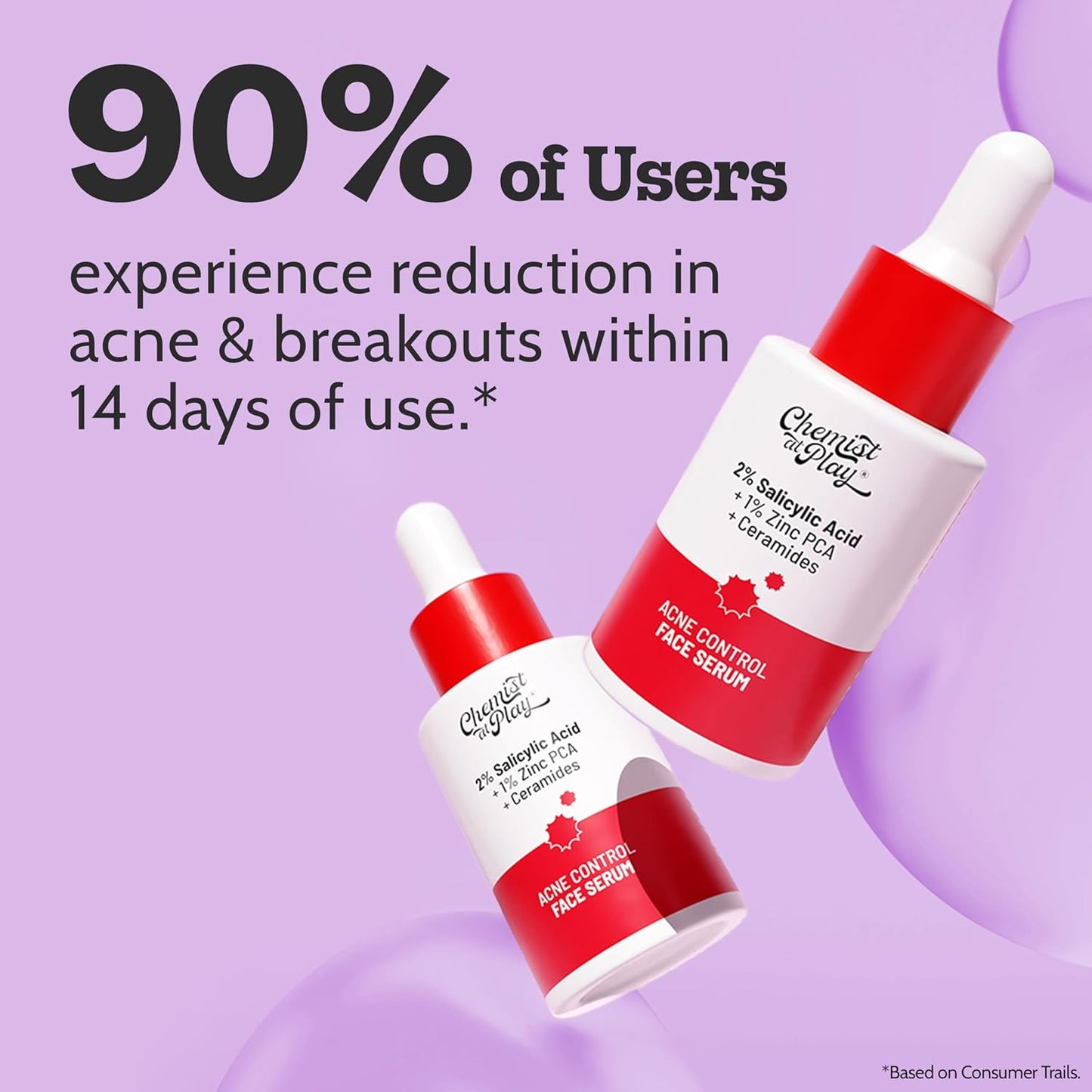 Chemist At Play 2% Salicylic Acid Face Serum - Treats Acne & Controls Oil | Fades Marks | 30ml
