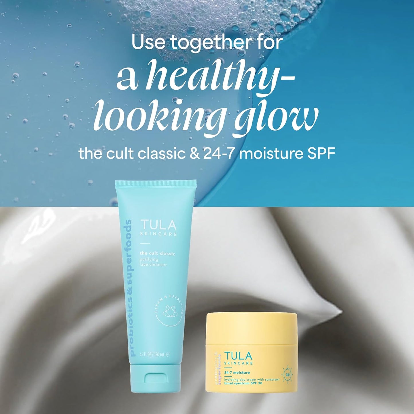 TULA Skin Care 24-7 Hydrating Day Cream SPF 30 - Anti-Aging Moisturizer with Watermelon & Blueberry Extract, 1.5 oz.