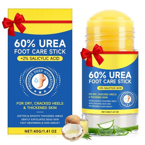 Regine Switzerland Urea Foot Care Stick - 60% Urea & 2% Salicylic Acid for Deep Hydration | Maximum Strength Moisturizer for Dry, Cracked Heels