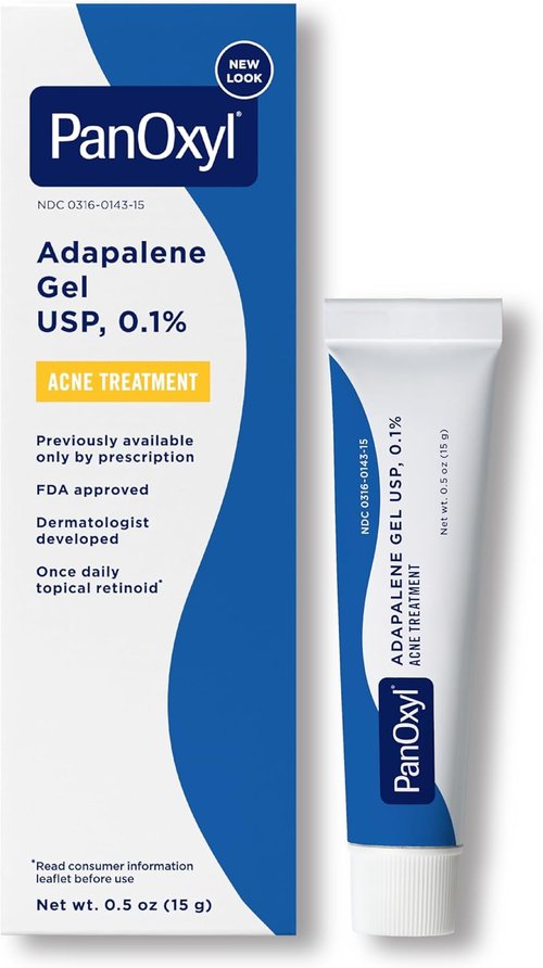 PanOxyl Acne Clearing Routine Bundle - Foaming Wash, Repair Moisturizer, Spot Patches & Adapalene Gel