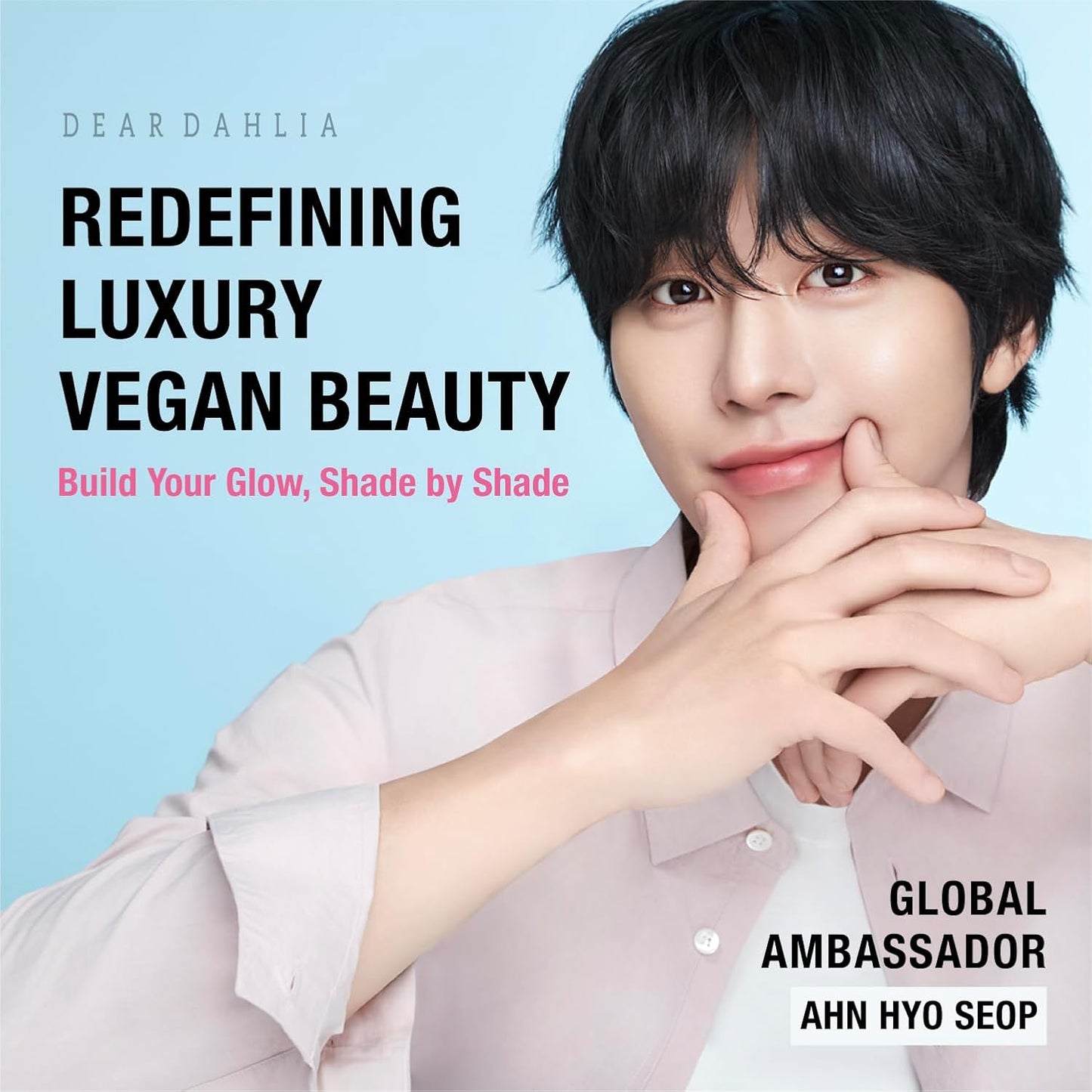Dear Dahlia Petal Drop Liquid Blush - Buildable Vegan Serum for Natural Dewy Glow, Hazy Shade, 0.14 oz