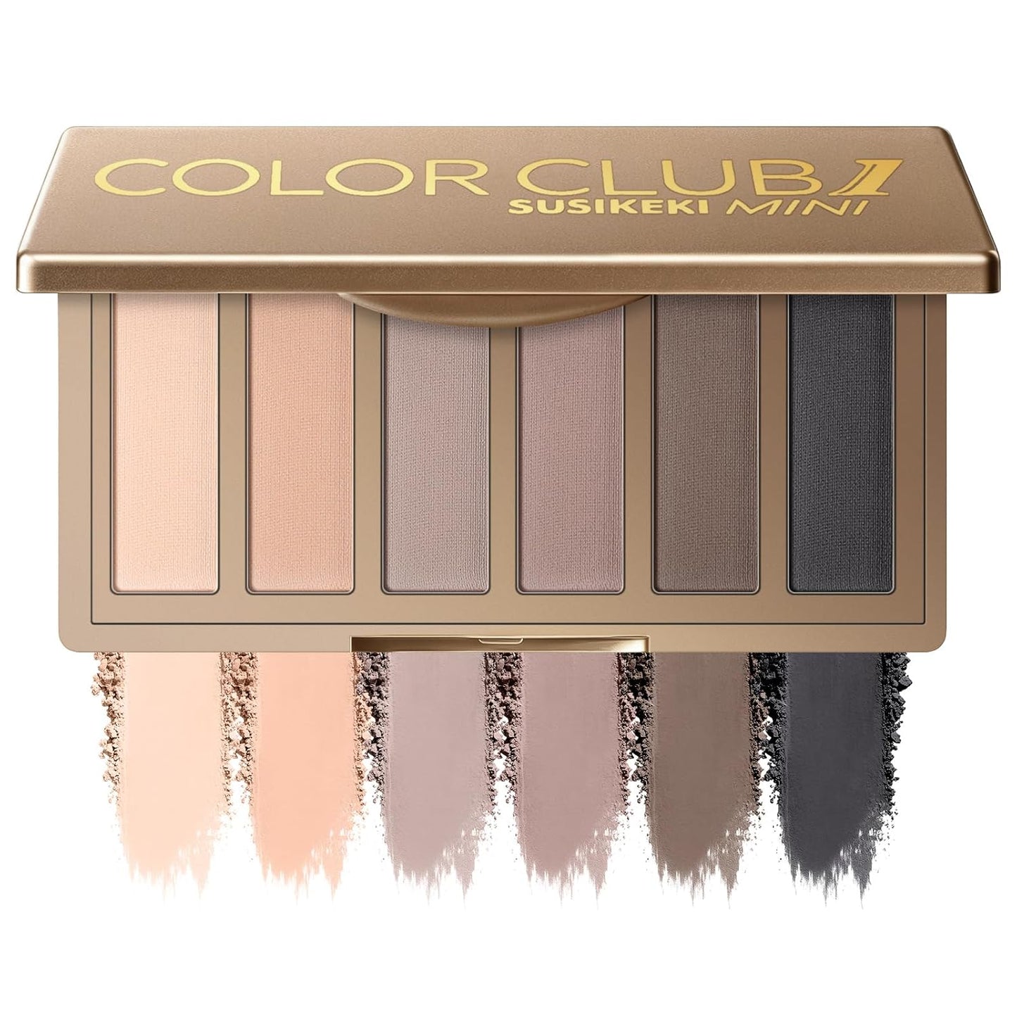 SUSIKEKI Mini Eyeshadow Palette - 6 Colors for Neutral & Smoky Looks | Highly Pigmented, Travel Size