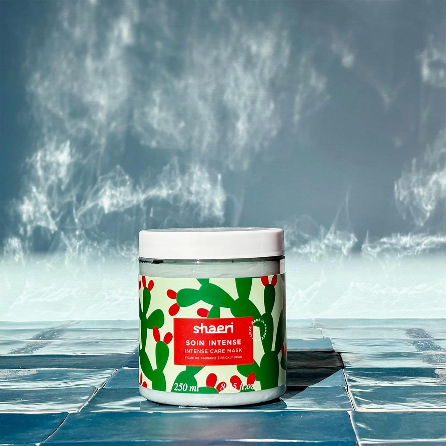 SHAERI Intense Care Hair Mask - Deep Conditioning Treatment with Prickly Pear Extract - 8.4 oz Natural & Sulfate-Free