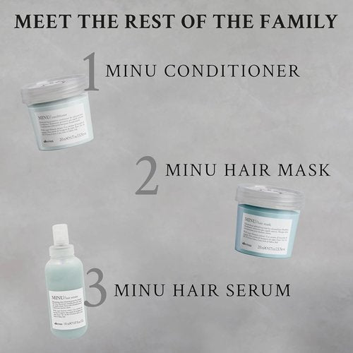 Davines MINU Conditioner - Protect & Condition Color-Treated Hair | Adds Shine & Detangles