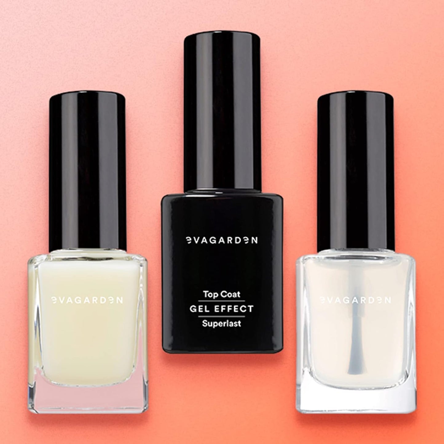EVAGARDEN Top Coat Gel Effect Nail Polish - No UV Lamp Needed for Shiny, Long-Lasting Finish - 0.34 oz