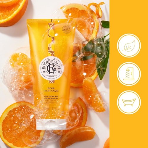 Roger & Gallet | Bois D'Orange Body Wash & Shower Gel for Women | 6.6 Oz Refreshing Cleanser
