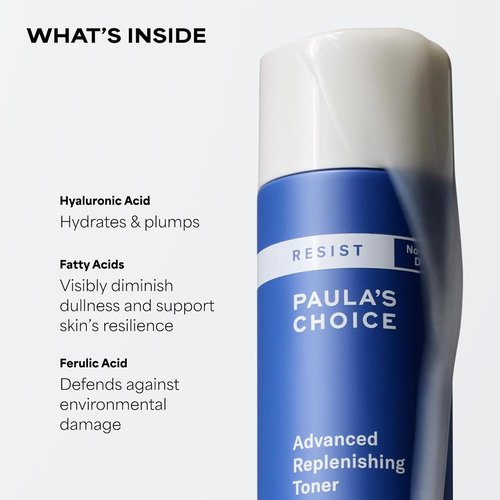 Paula's Choice Advanced Replenishing Face Toner - Anti-Aging Hydration with Hyaluronic Acid & Vitamin C | 4 fl oz