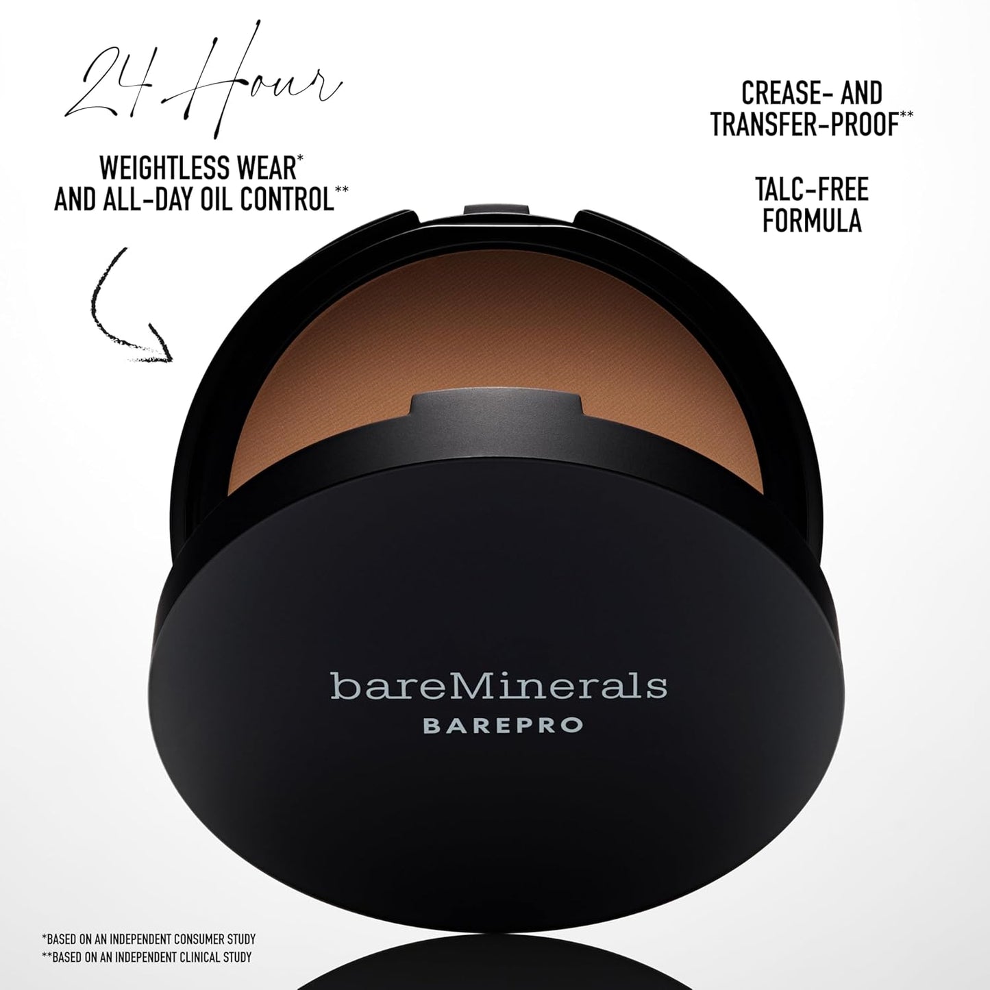 bareMinerals Barepro Powder Foundation - Full Coverage Matte Finish, Oil Control, Longwear | Dermatologist-Tested
