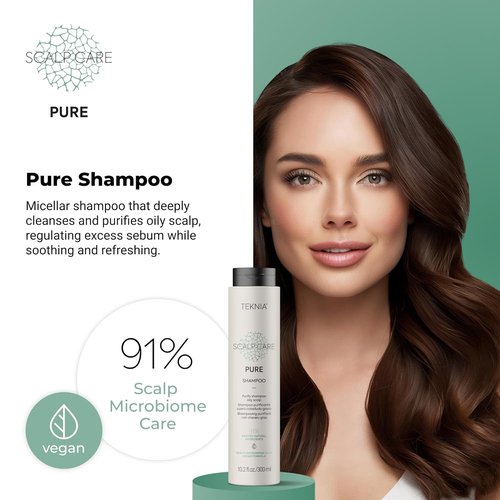 Lakmé Teknia Scalp Care Shampoo - Purifying Formula for Oily Scalp | 10.2 Fl Oz