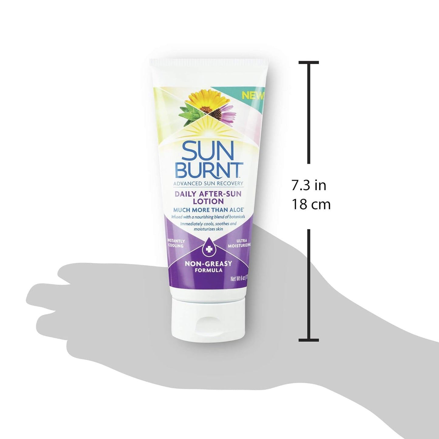 Sunburnt Advanced After-Sun Lotion - Soothing Relief for Sun-Damaged Skin | 6 Ounce