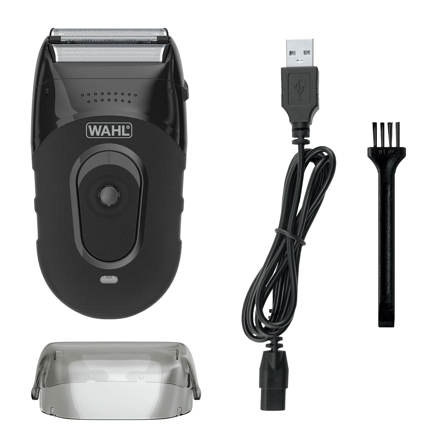 Wahl Compact Rechargeable Lithium Ion Shaver Kit - Hygienic Rinseable Foils & Dual Flexible Foils