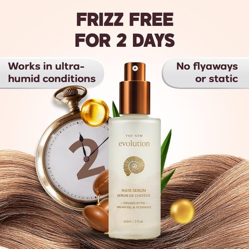 HerStyler Hair Serum - Nourishing Argan Oil & Vitamin E for Anti-Frizz & Enhanced Shine | Non-Greasy Formula