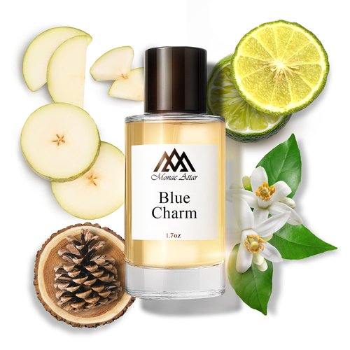 Monac Blue Charm Eau De Parfum - Inspired by Blue Talisman | 1.7oz/50ml, Unisex, Long-Lasting Luxury Fragrance