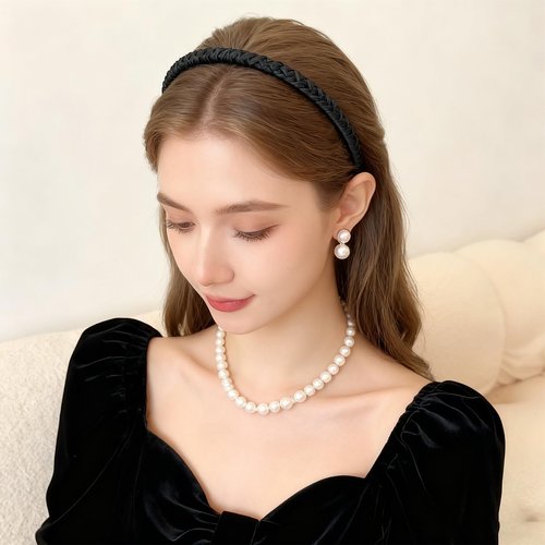Miskate Zig Zag Headbands for Women 6 Pack Non-Slip Plastic Hairbands with Teeth Grip for Thick Hair, Tortoiseshell & Black Hair Accessories