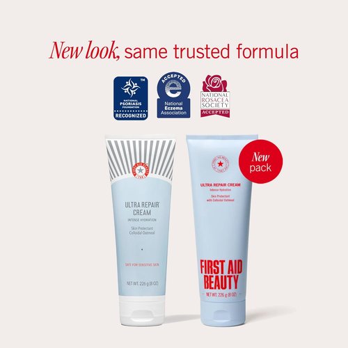 First Aid Beauty - Ultra Repair Cream | Intense Hydration & Skin Barrier Strengthening, 8 oz